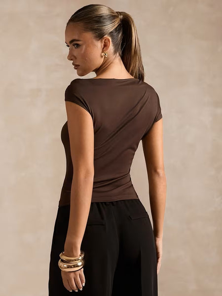 Alicia Top Chocolate