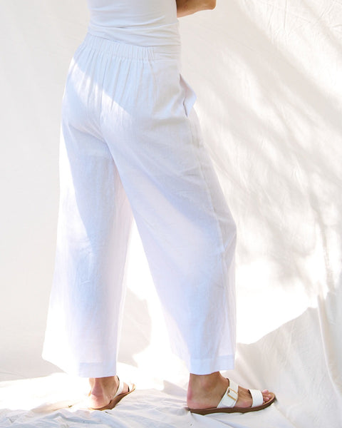 Aspen Palazzo Pant White