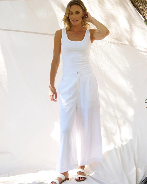 Aspen Palazzo Pant White