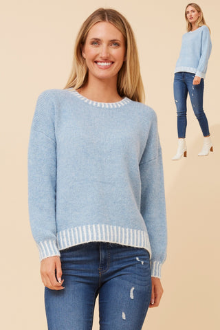 Blanket Stitch Sweater Skylight