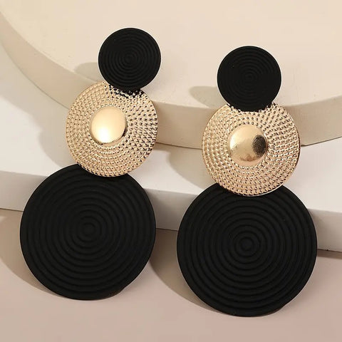 Black Gold Earrings