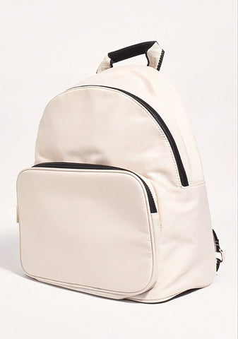 Backpack Nylon Webbing Cream-Black