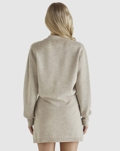 Baldwin Knit Jacket Oatmeal