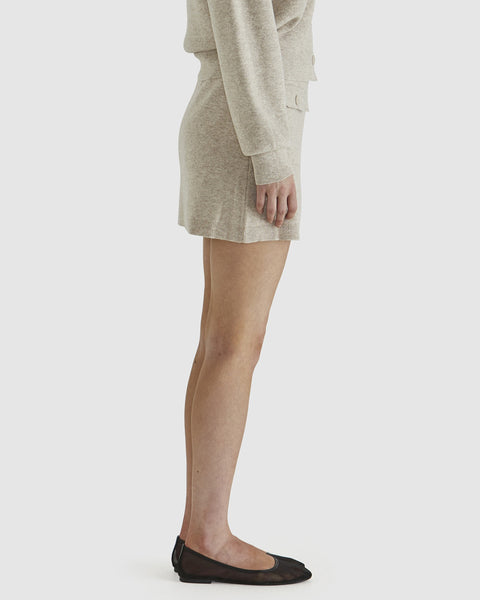 Baldwin Knit Skirt Oatmeal