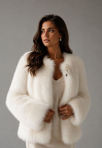 Baxter Faux Fur Jacket Winter White