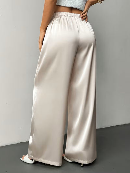 Sonia Satin Pant Champagne