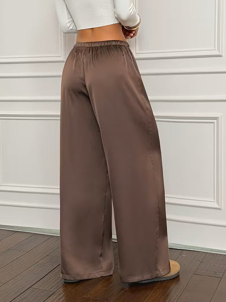 Sonia Satin Pant Chocolate
