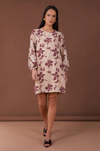 Sasha Placement Print Dress