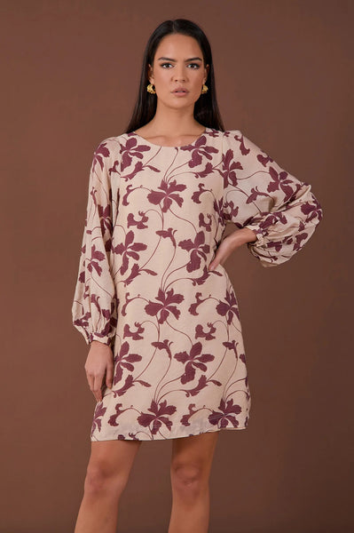 Sasha Placement Print Dress