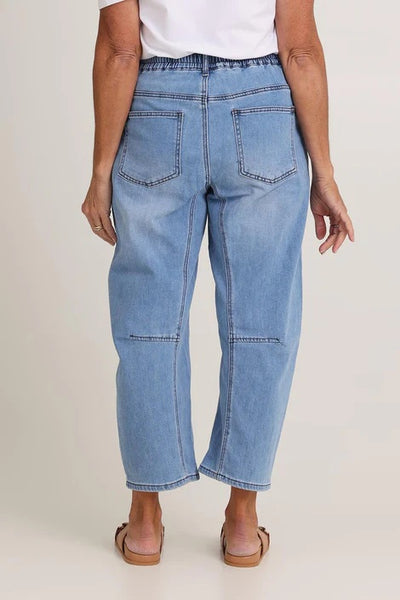 Byron Pull On Barrell Jean Lt Blue