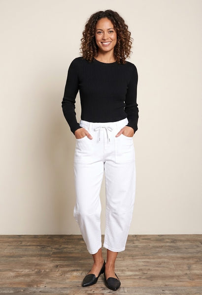 Byron Pull On Barrell Jean White