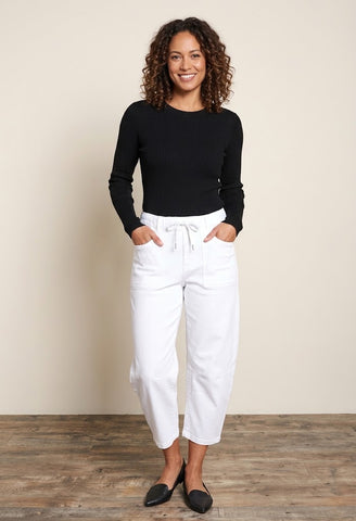 Byron Pull On Barrell Jean White
