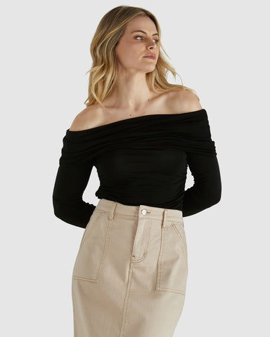 Caprice Top Black - Cavorte 