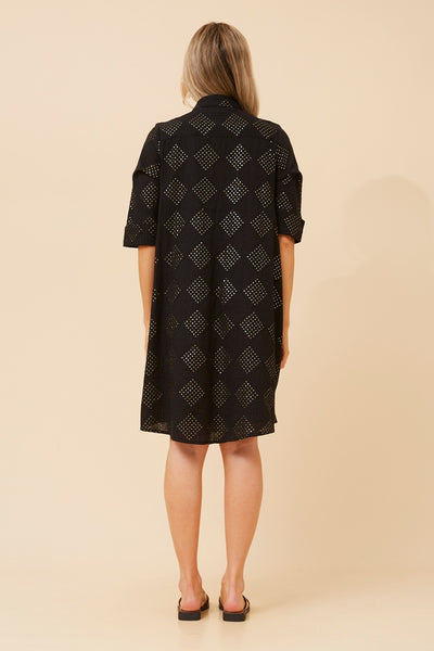Celine Embossed Cotton Dress