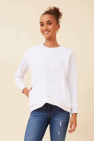 Chicago Vintage Sweatshirt White