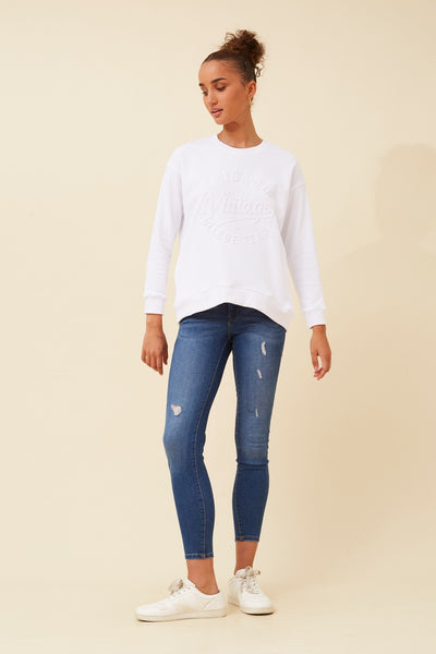 Chicago Vintage Sweatshirt White