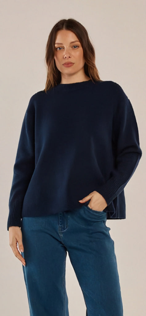 Camryn Knit Sweater Navy