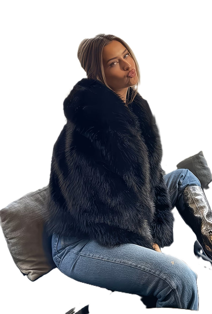 Carter Faux Fur Jacket Black