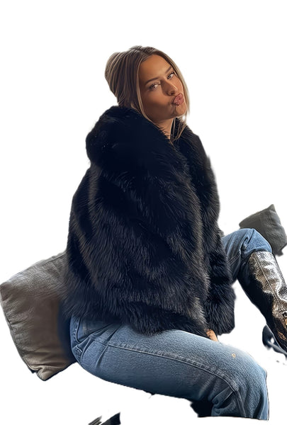 Carter Faux Fur Jacket Black