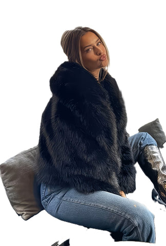 Carter Faux Fur Jacket Black