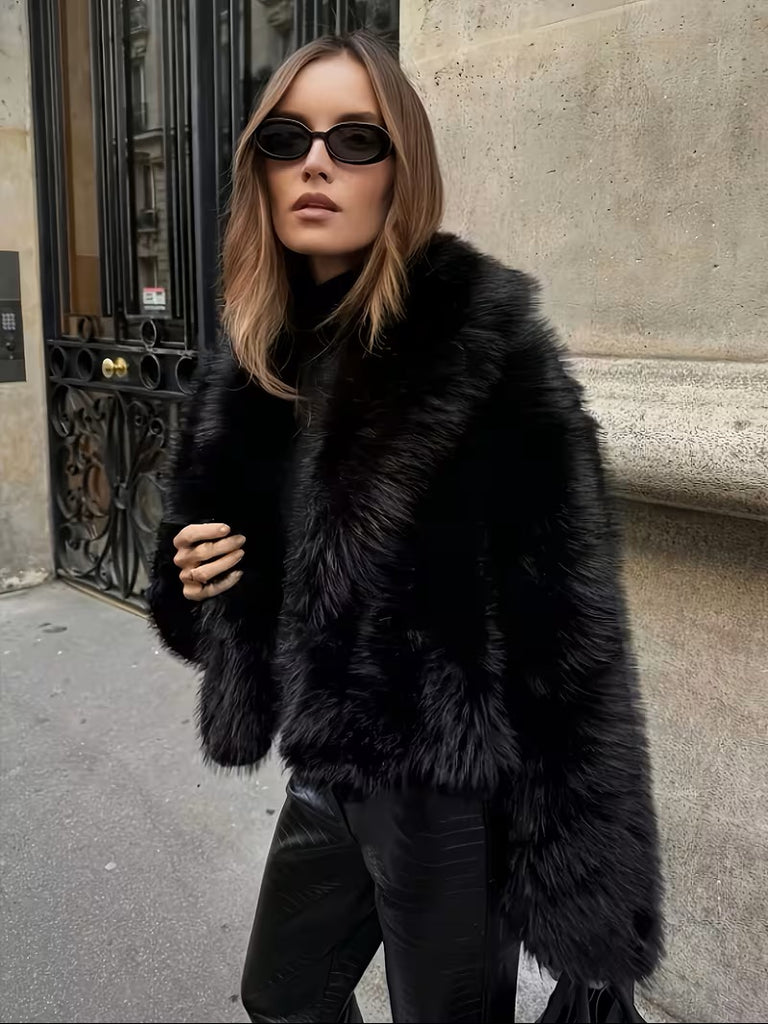 Carter Faux Fur Jacket Black