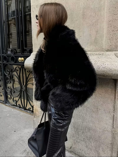 Carter Faux Fur Jacket Black