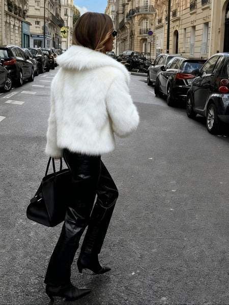 Carter Faux Fur Jacket White