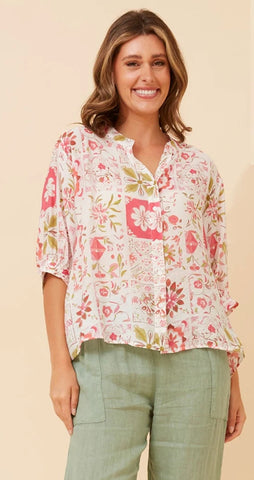 Celeste Blouse Rosewater Print