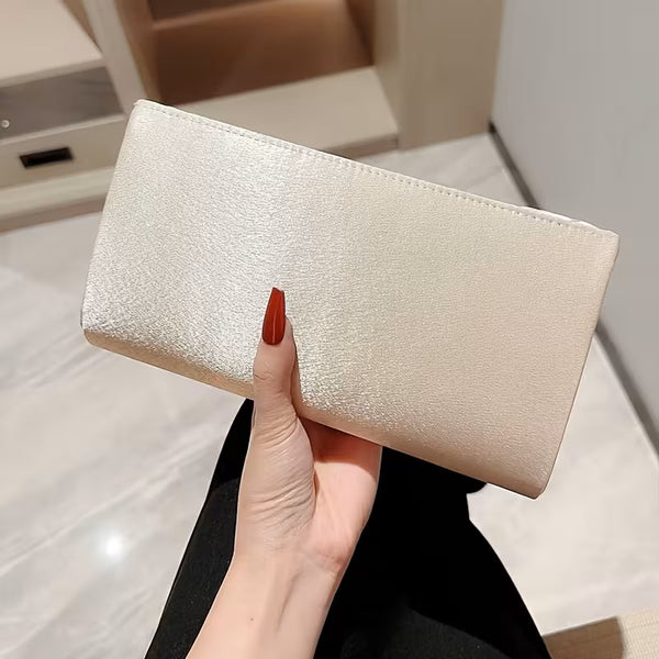 Champagne Pleat Clutch
