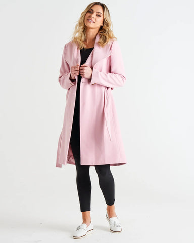 Christina Wrap Coat Petal