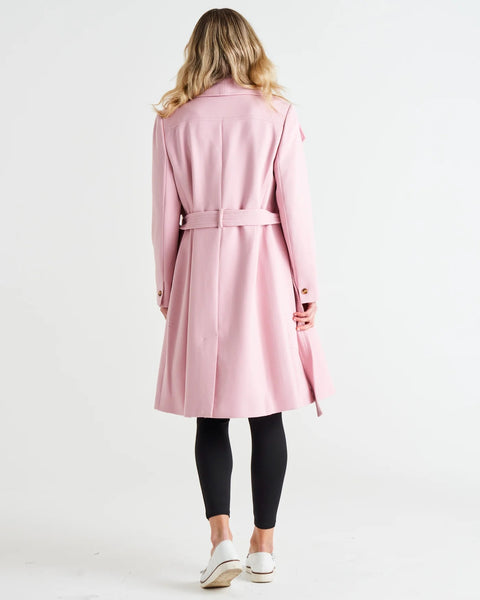 Christina Wrap Coat Petal