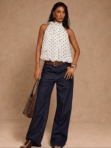 Claudette Lined Top White