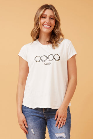 Coco Paris Tee White