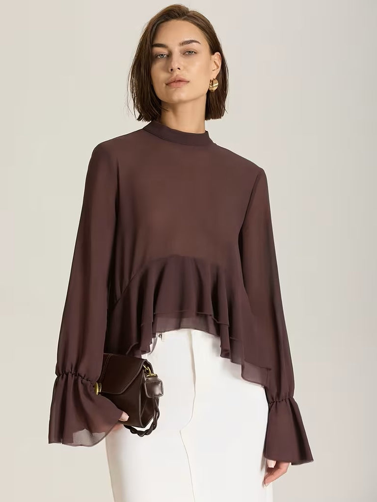 Cilla Blouse Chocolate