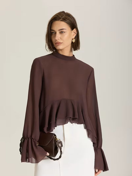 Cilla Blouse Chocolate