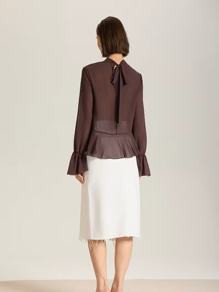 Cilla Blouse Chocolate