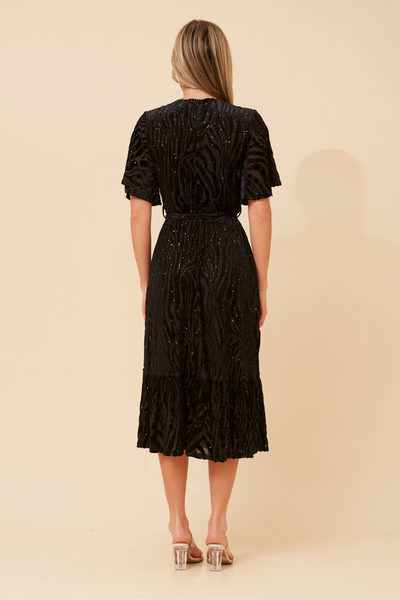 Eloise Midi Dress Black