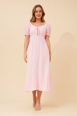 Sophia Midi Dress Powder Pink
