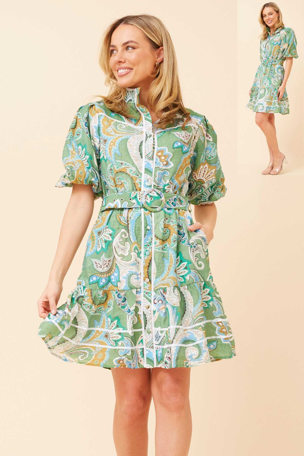 Peta Paisley Print Dress - Cavorte 