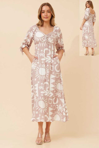 Natasha Nougat Dress
