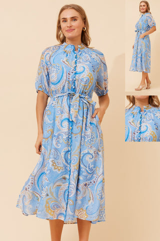 Siobhan Paisley Midi Dress
