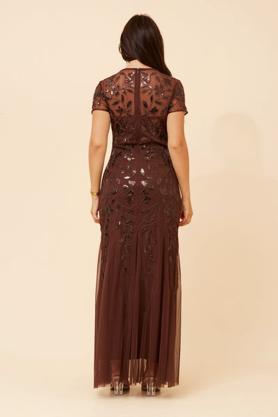 Taylor Embossed Formal Dress