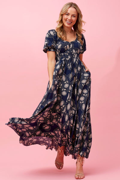 Erica Print Maxi Dress