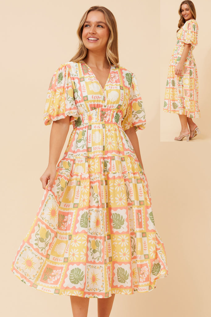 Jannah Floral Print Dress