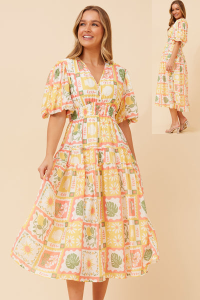 Jannah Floral Print Dress