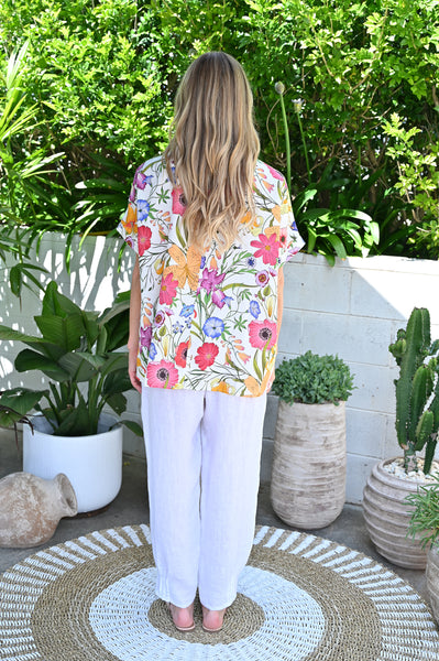 Linen Tencel Top Ava - Cavorte 