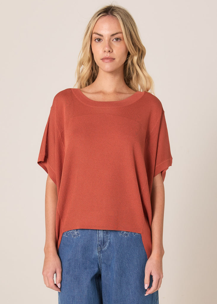 Esther Knit Top Dusty Cinnamon