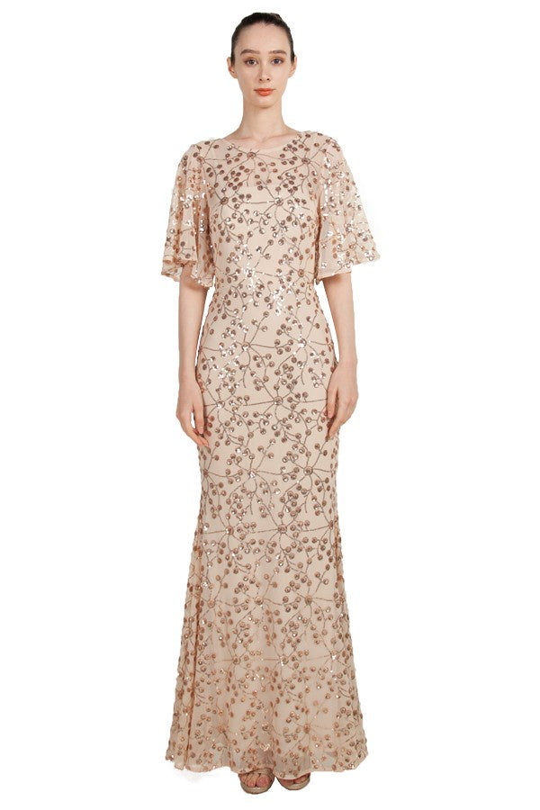 Elise Formal Dress Curve  Champagne