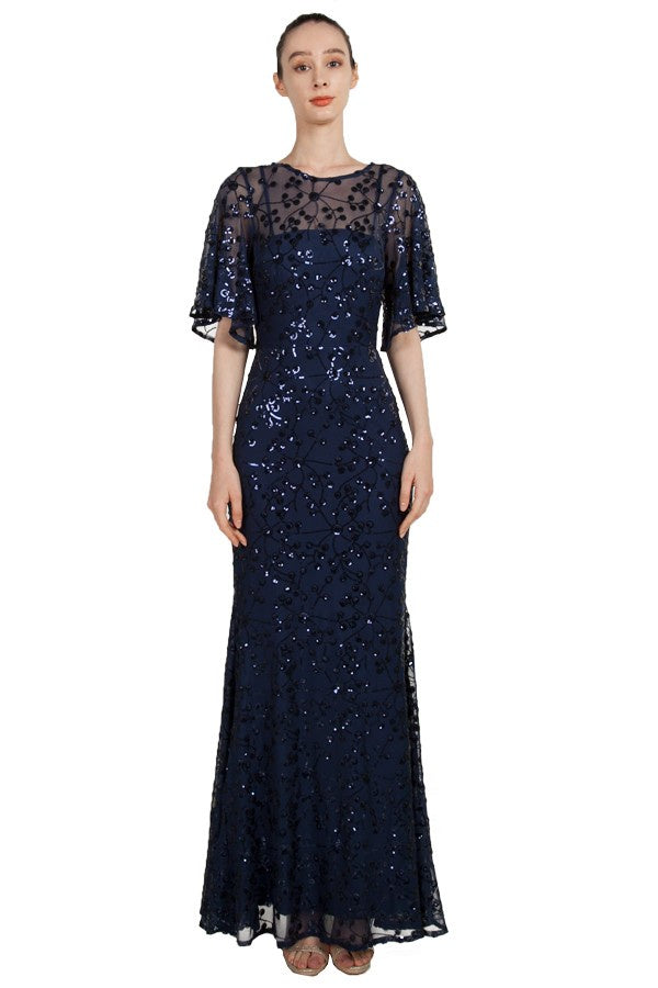 Elise Formal Dress Curve Navy
