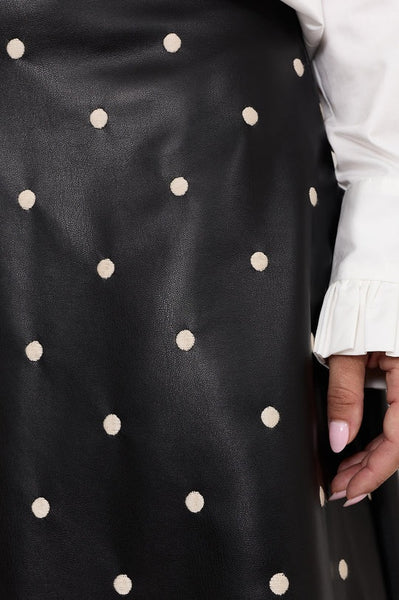 Viktoria Faux Leather Skirt